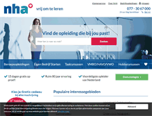Tablet Screenshot of nha.nl